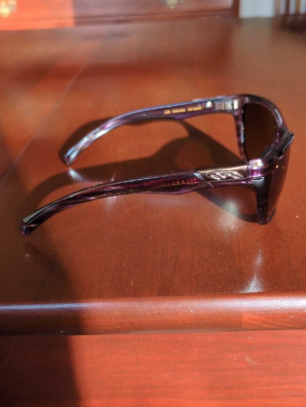 Smith Optics Purple Stripe Brown Gradient Lens Sunglasses - Picture 3 of 7